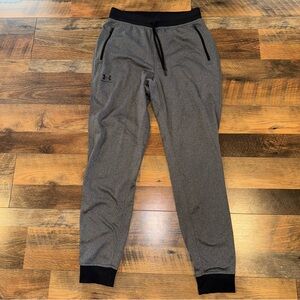 Under Armour Men's Charcoal Joggers with Black Accents